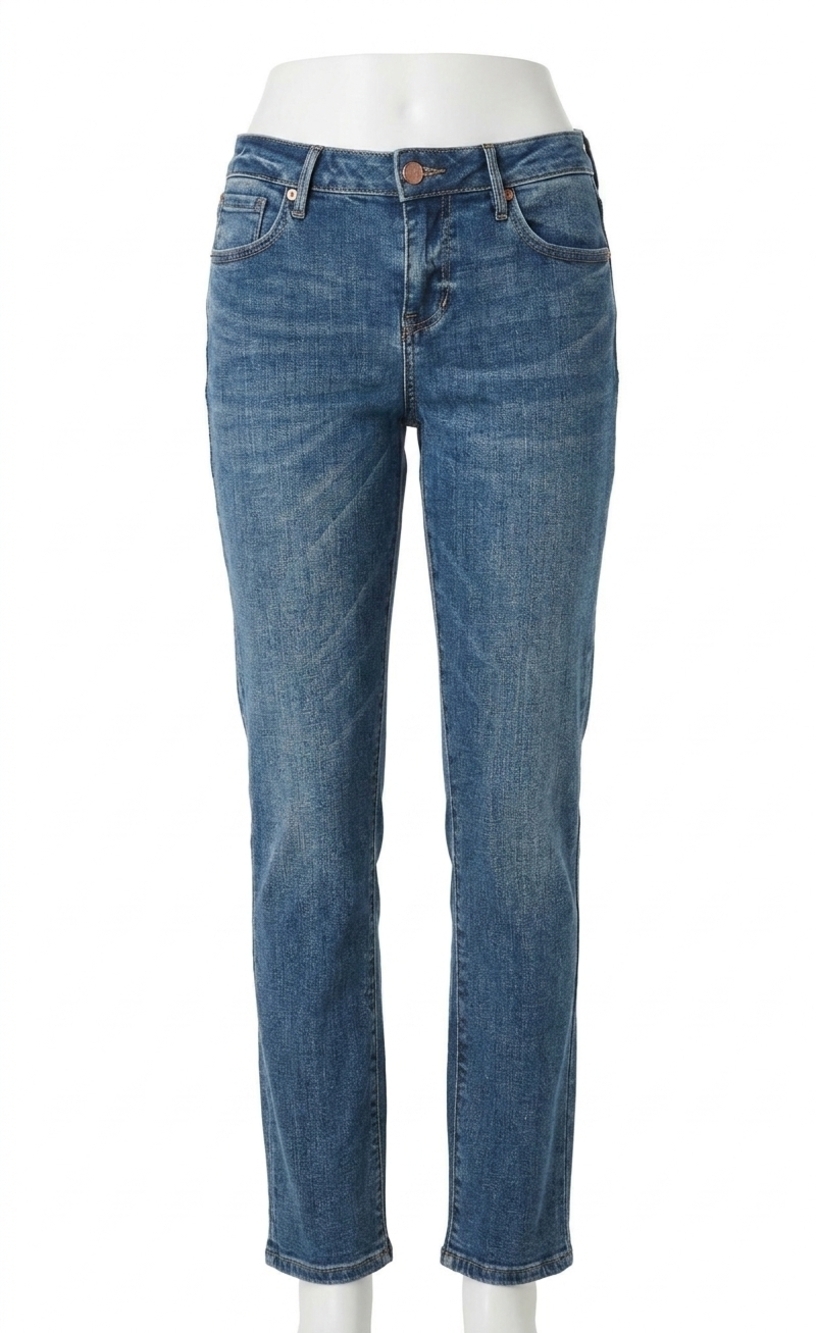 NEW DEAR JOHN DENIM blaire high rise straight leg jeans in blue